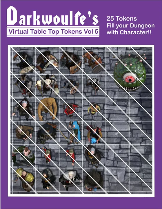 Fantasy Grounds - Top-Down Tokens - Darkwoulfe's Token Pack Vol 5 Screenshot 0