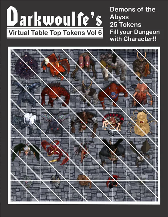 Fantasy Grounds - Top-Down Tokens - Darkwoulfe's Token Pack Vol 6 Screenshot 0