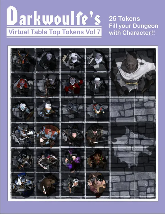 Fantasy Grounds - Top-Down Tokens - Darkwoulfe's Token Pack Vol 7 Screenshot 0