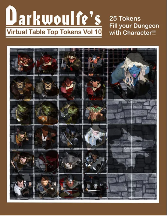 Fantasy Grounds - Top-Down Tokens - Darkwoulfe's Token Pack Vol 10 Screenshot 0