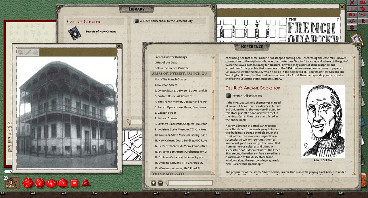 Fantasy Grounds - Call of Cthulhu: Secrets of New Orleans Screenshot 0