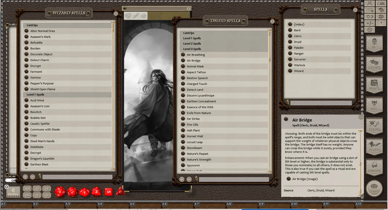Fantasy Grounds - 5E: Book of Lost Spells (Fifth Edition) Screenshot 1