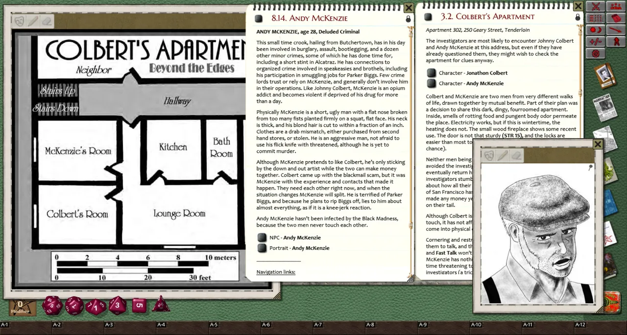 Fantasy Grounds - Call of Cthulhu: Secrets of San Francisco Screenshot 3