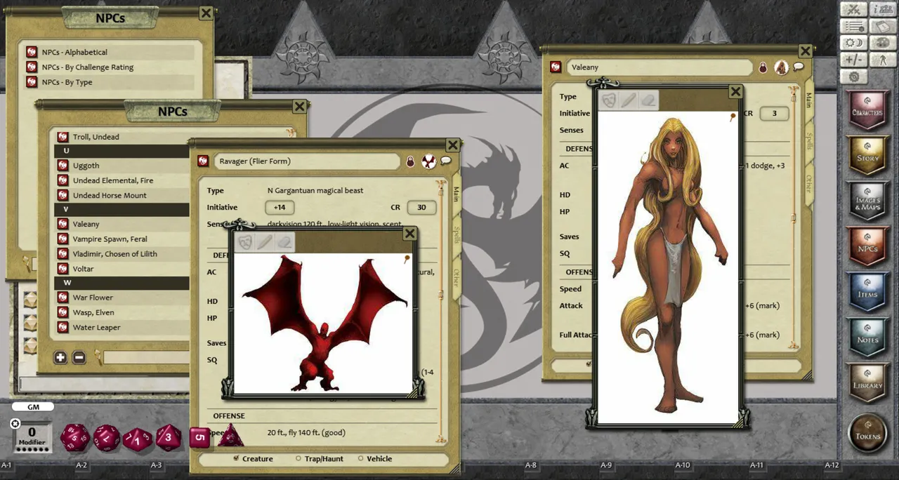 Fantasy Grounds - Tome of Horrors 4 - PFRPG Screenshot 3