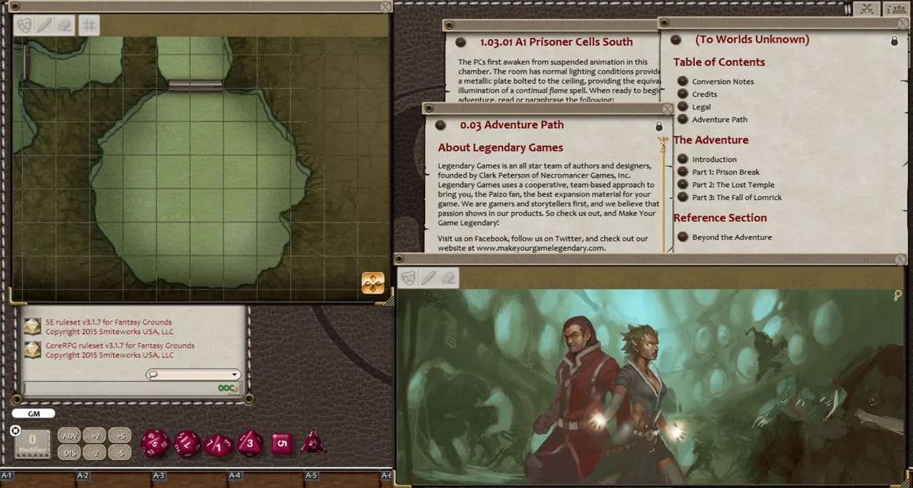 Fantasy Grounds - 5E: To Worlds Unknown Screenshot 1