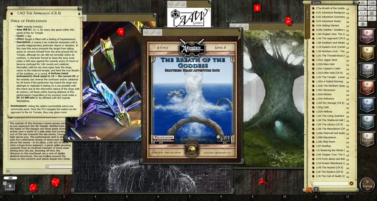 Fantasy Grounds - 3.5E/PFRPG: SH3: The Breath of the Goddess Screenshot 2