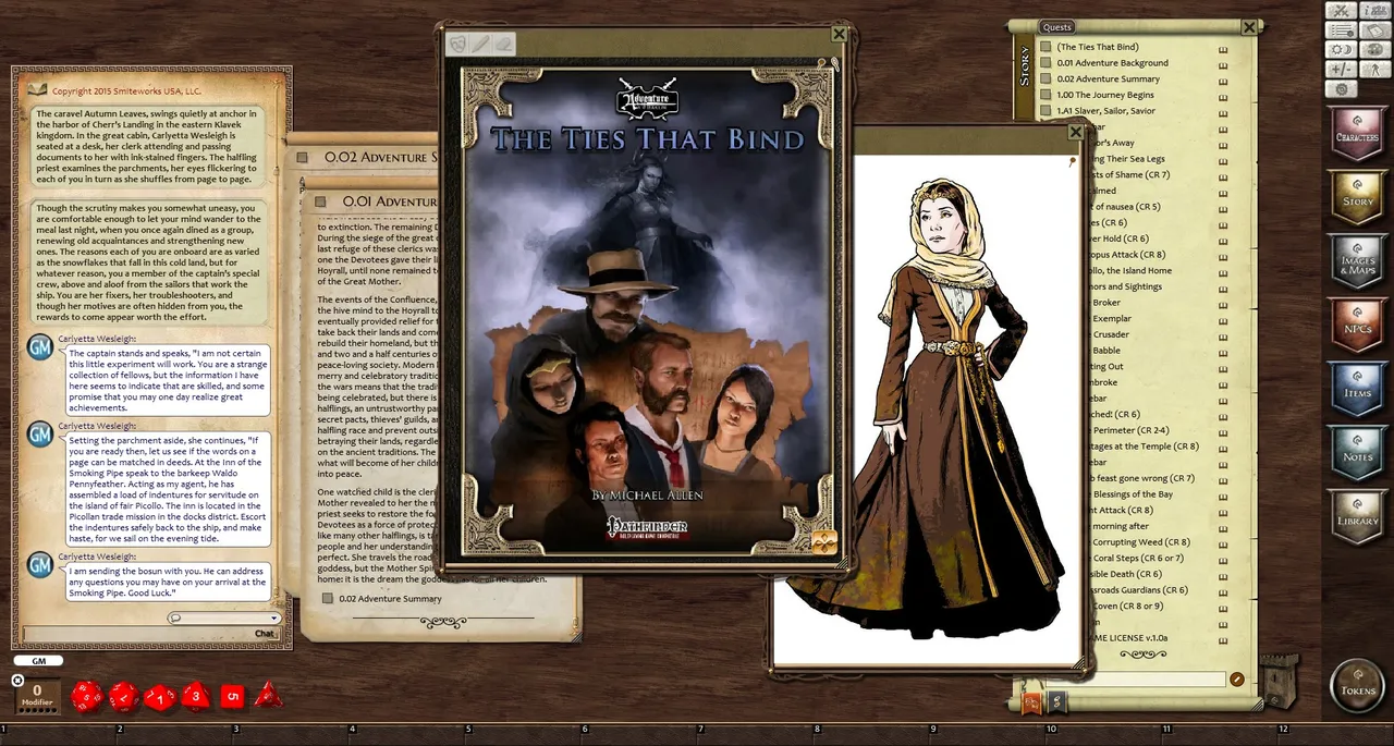 Fantasy Grounds - 3.5E/PFRPG: SH1: The Ties That Bind Screenshot 0