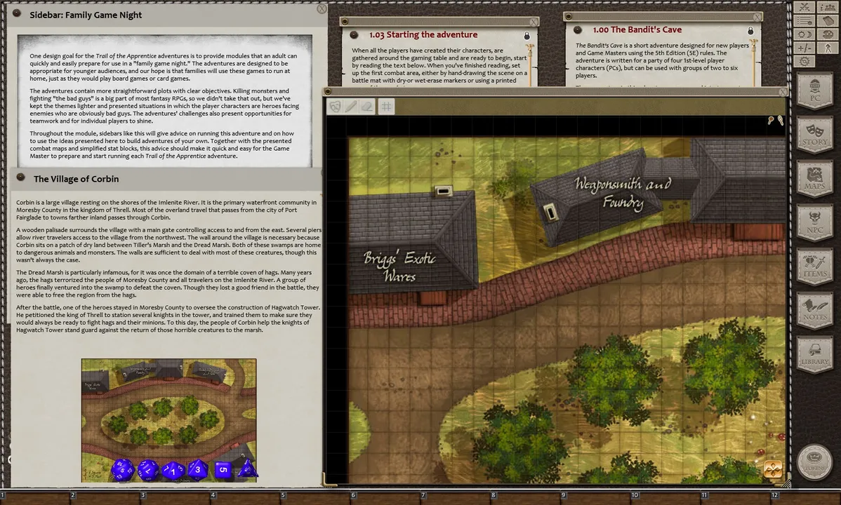 Fantasy Grounds - 5E: Legendary Beginnings: The Bandit's Cave Screenshot 2