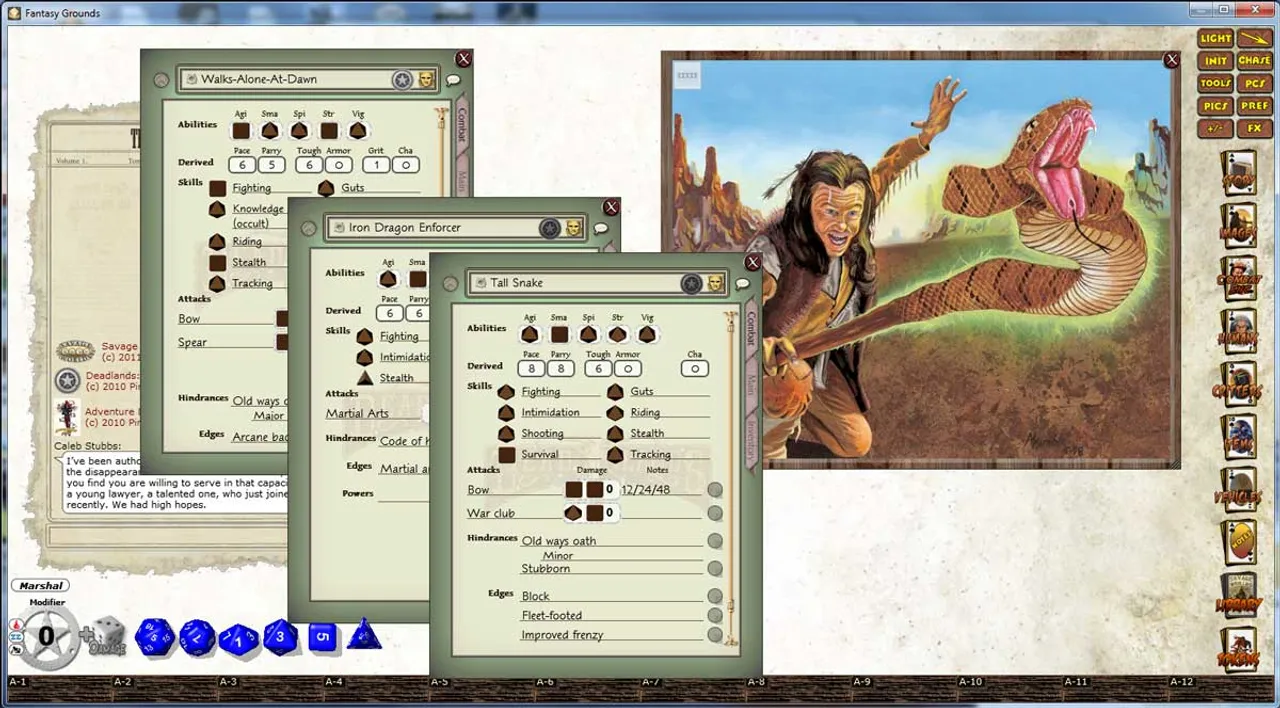 Fantasy Grounds - Deadlands: The Great Northwest Trail Guide Screenshot 3