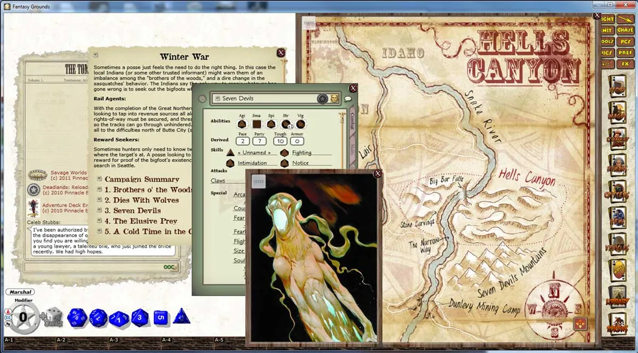 Fantasy Grounds - Deadlands: The Great Northwest Trail Guide Screenshot 2