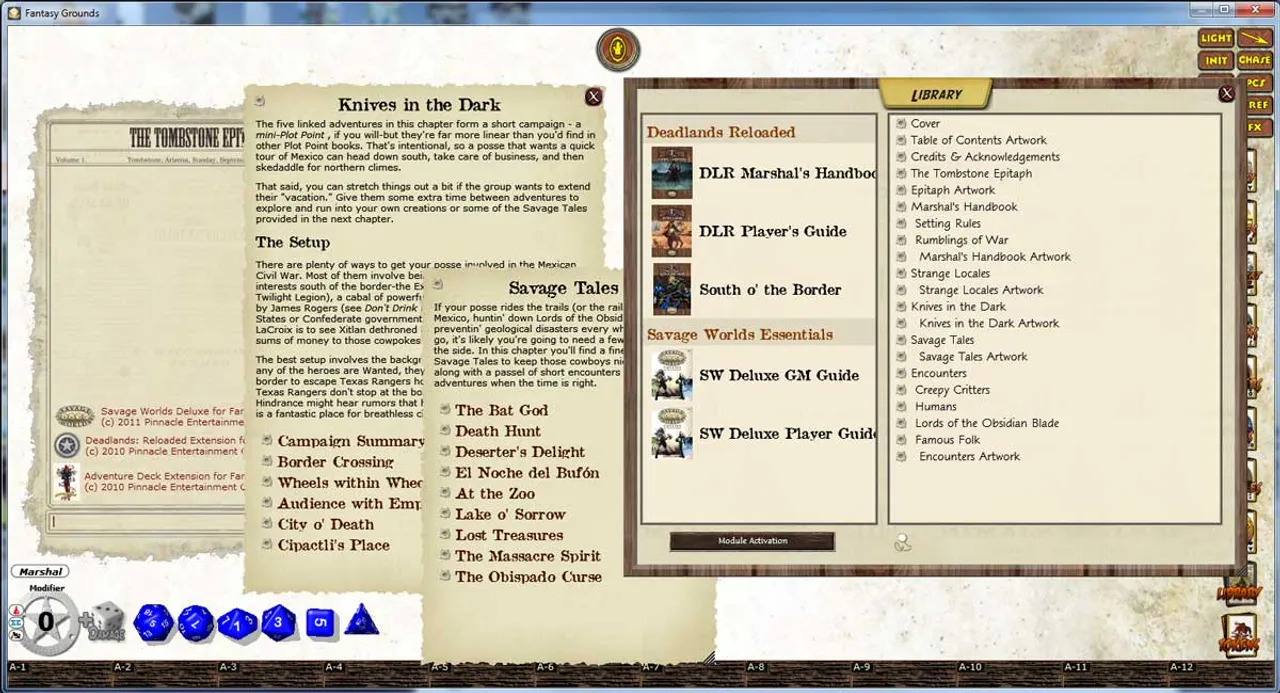 Fantasy Grounds - Deadlands: South 'o The Border Trail Guide Screenshot 0