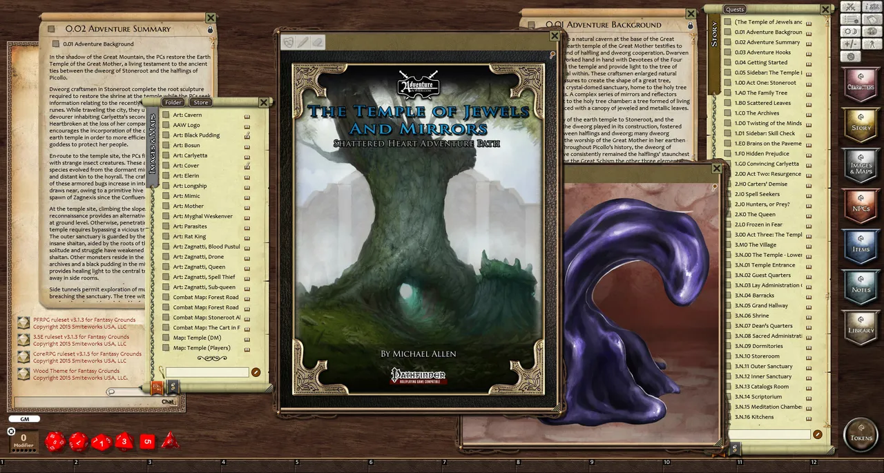 Fantasy Grounds - 3.5E/PFRPG: SH2: The Temple of Jewels and Mirrors Screenshot 1