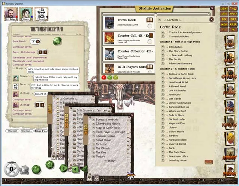 Fantasy Grounds - Deadlands Reloaded: Coffin Rock Screenshot 0