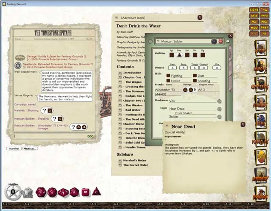 Fantasy Grounds - Deadlands Reloaded: Don't Drink the Water Screenshot 1