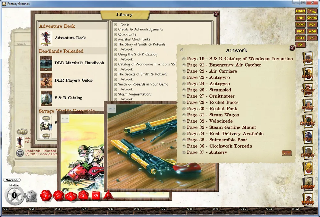 Fantasy Grounds - Deadlands: The 1880 Smith & Robards Catalog Screenshot 4