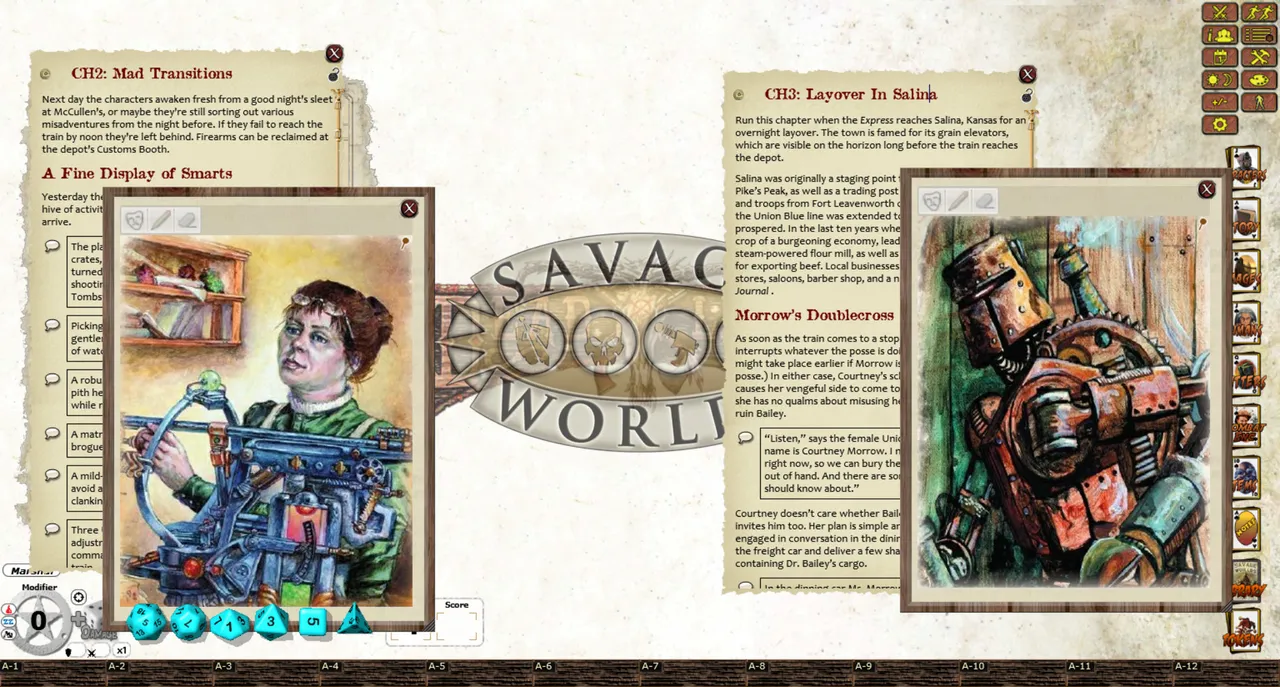 Fantasy Grounds - Deadlands Reloaded: Murder on the Hellstromme Express Screenshot 1