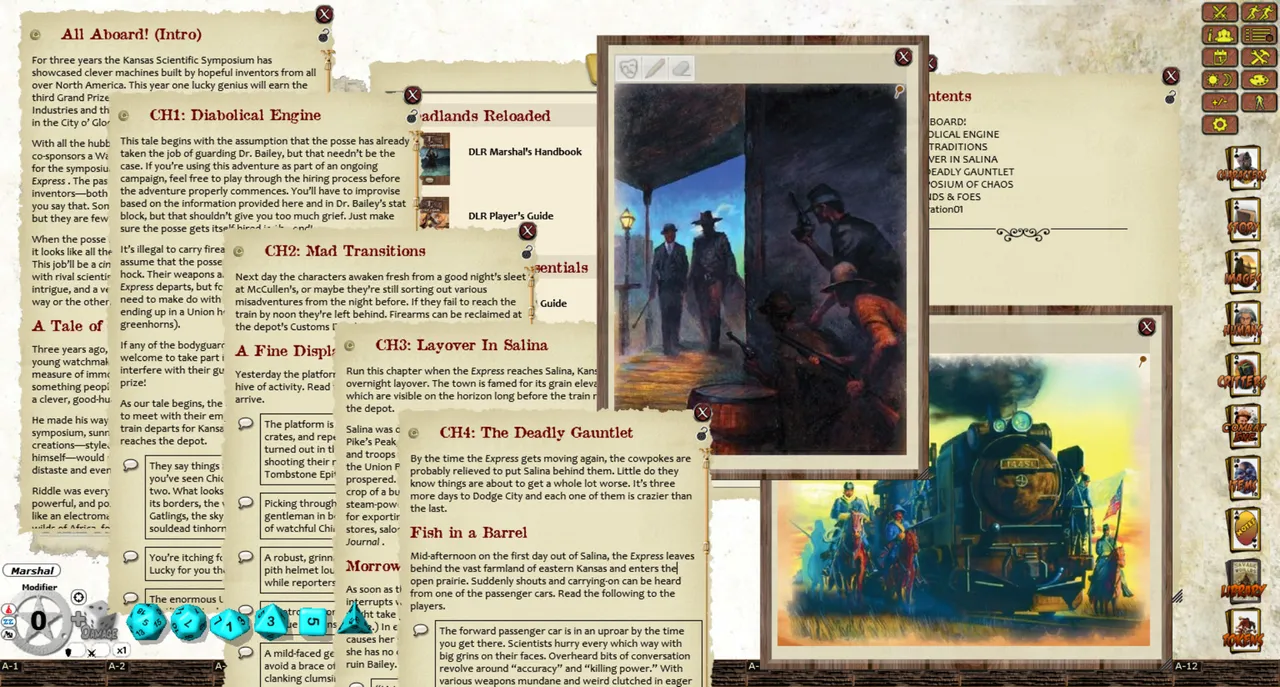 Fantasy Grounds - Deadlands Reloaded: Murder on the Hellstromme Express Screenshot 3