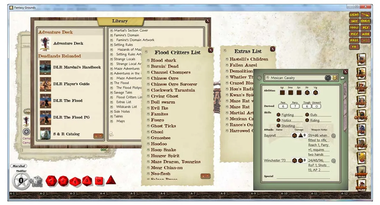 Fantasy Grounds - Deadlands Reloaded: The Flood Screenshot 1