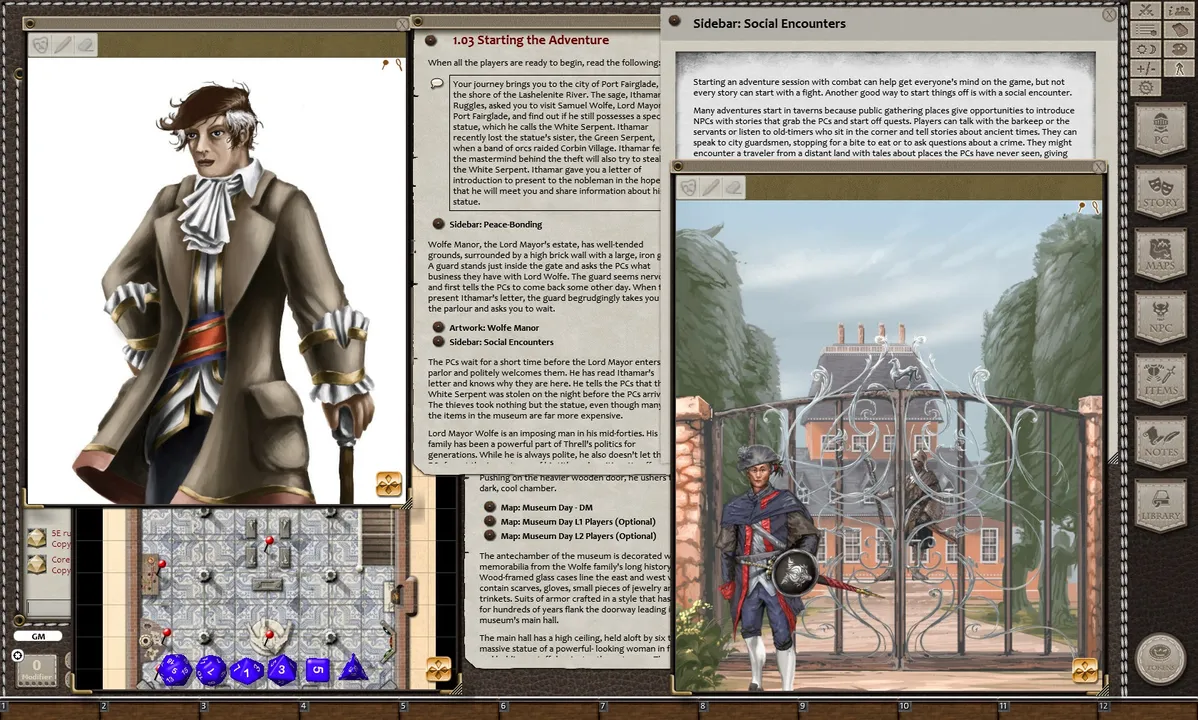 Fantasy Grounds - Trail of the apprentice: The King's Curse Screenshot 0