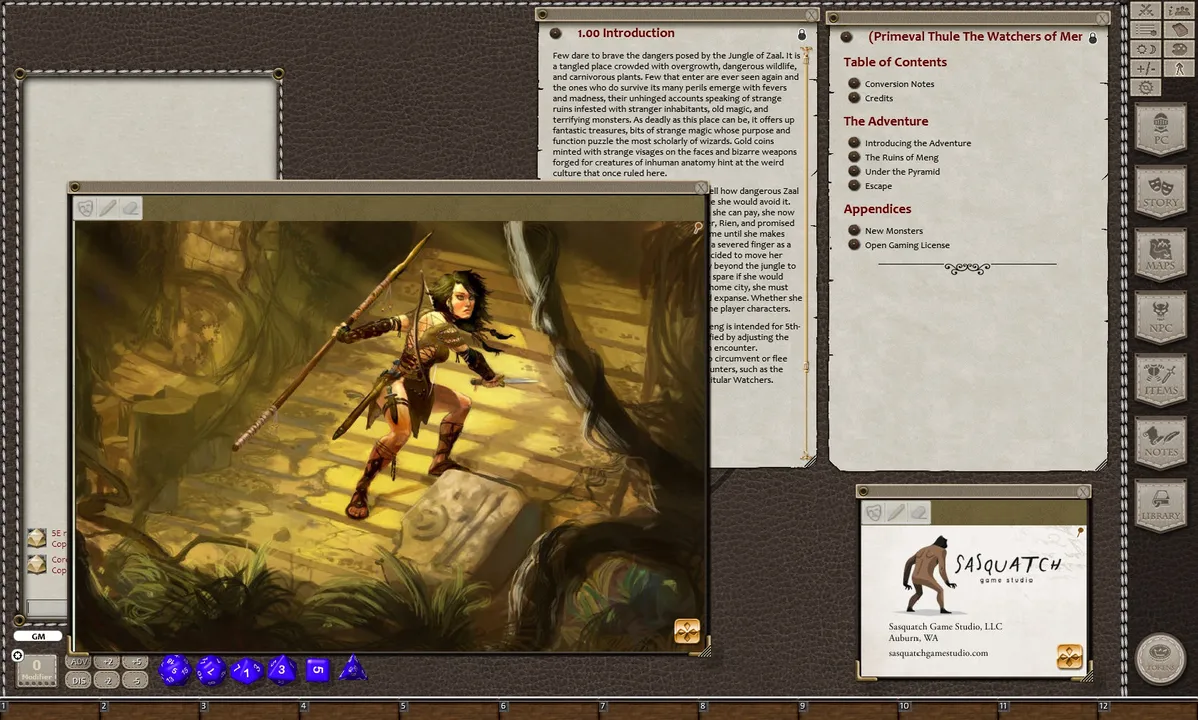 Fantasy Grounds - Primeval Thule: Watchers of Meng (5E) Screenshot 2