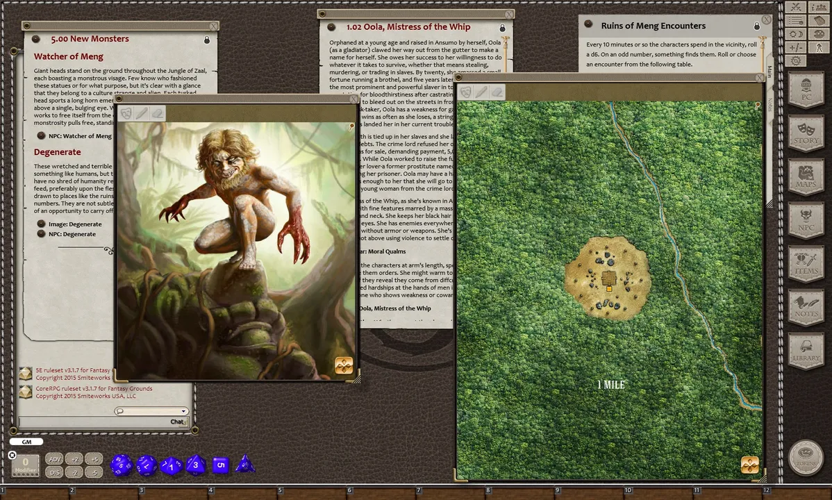 Fantasy Grounds - Primeval Thule: Watchers of Meng (5E) Screenshot 3