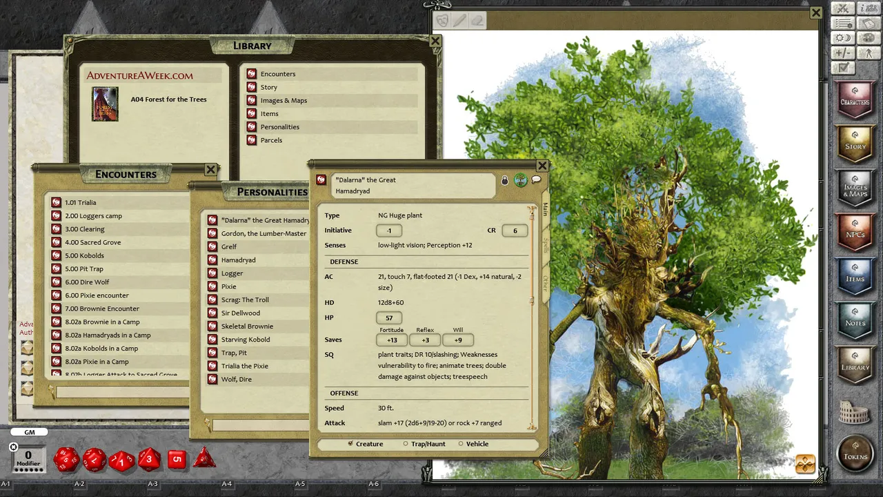 Fantasy Grounds - A04: Forest for the Trees (PFRPG) Screenshot 1
