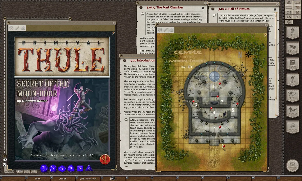 Fantasy Grounds - Primeval Thule: Secret of the Moon-Door (5E) Screenshot 3