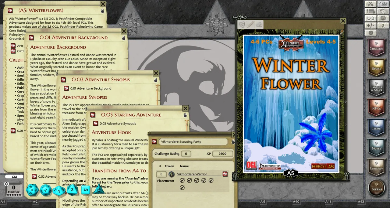 Fantasy Grounds - A05: Winter Flower (PFRPG) Screenshot 3
