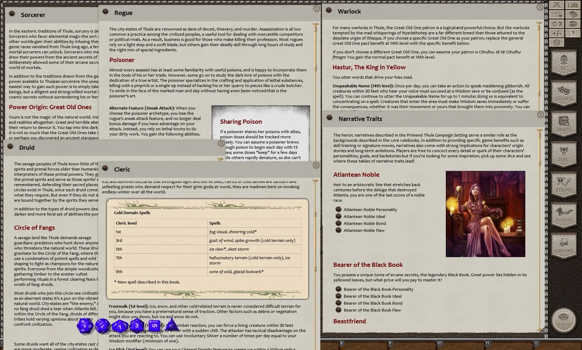 Fantasy Grounds - Primeval Thule: Player's Companion (5E) Screenshot 1