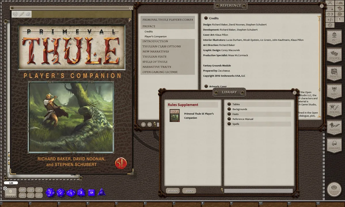 Fantasy Grounds - Primeval Thule: Player's Companion (5E) Screenshot 3