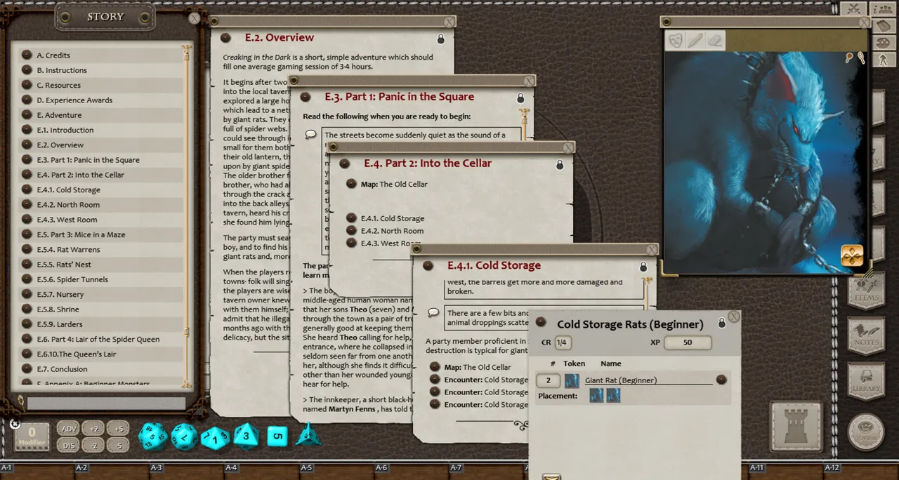 Fantasy Grounds - Heroes of High Fantasy: Creaking in the Dark (5E) Screenshot 0