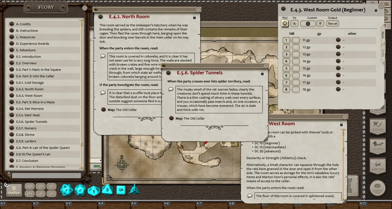 Fantasy Grounds - Heroes of High Fantasy: Creaking in the Dark (5E) Screenshot 3