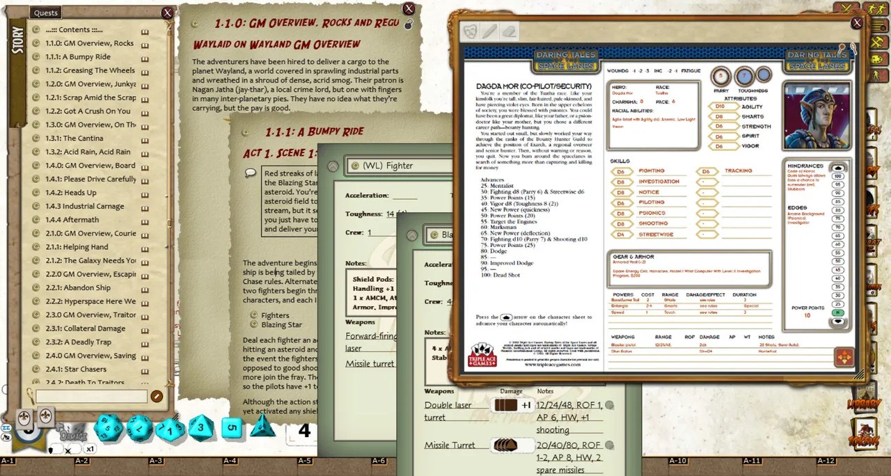 Fantasy Grounds - Waylaid on Wayland & Gunboat Diplomacy Screenshot 3