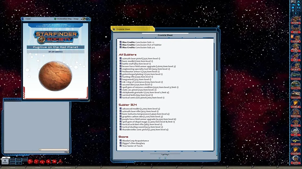 Fantasy Grounds - Starfinder RPG - Starfinder Society Scenario #1-02: Fugitive on the Red Planet Screenshot 1