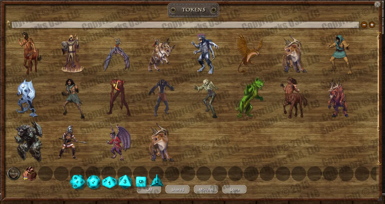 Fantasy Grounds - New Gods of Mankind - Anointed: Token Pack - Beasts of Naalrinnon Pack Screenshot 3
