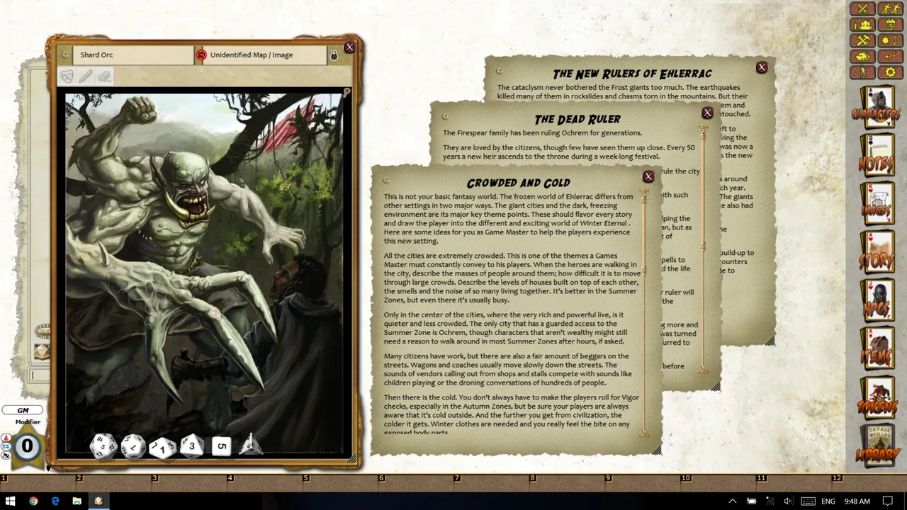 Fantasy Grounds - Savage Worlds: Winter Eternal Screenshot 2