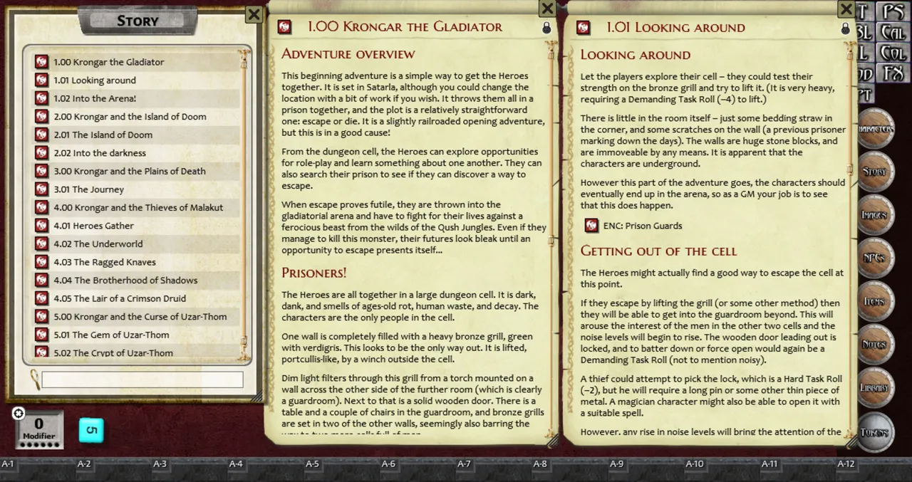 Fantasy Grounds - Ruleset: Barbarians of Lemuria Screenshot 3