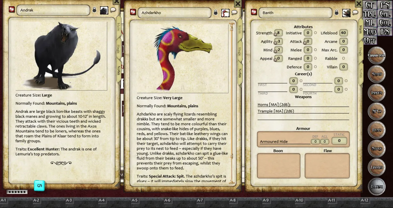 Fantasy Grounds - Ruleset: Barbarians of Lemuria Screenshot 2