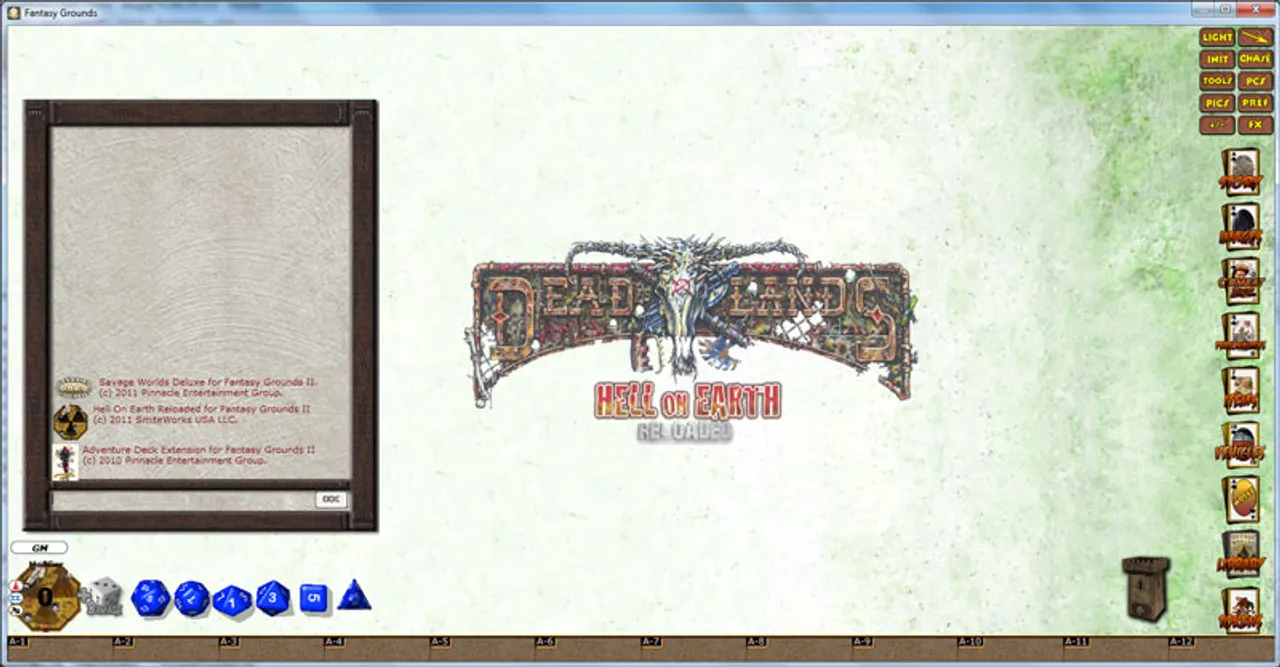 Fantasy Grounds - Deadlands Reloaded: Hell on Earth Reloaded Screenshot 4