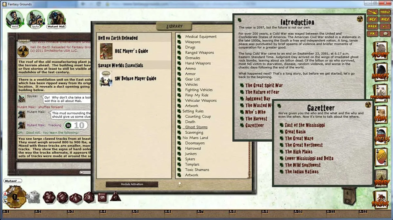 Fantasy Grounds - Deadlands Reloaded: Hell on Earth Reloaded Player's Guide Screenshot 1