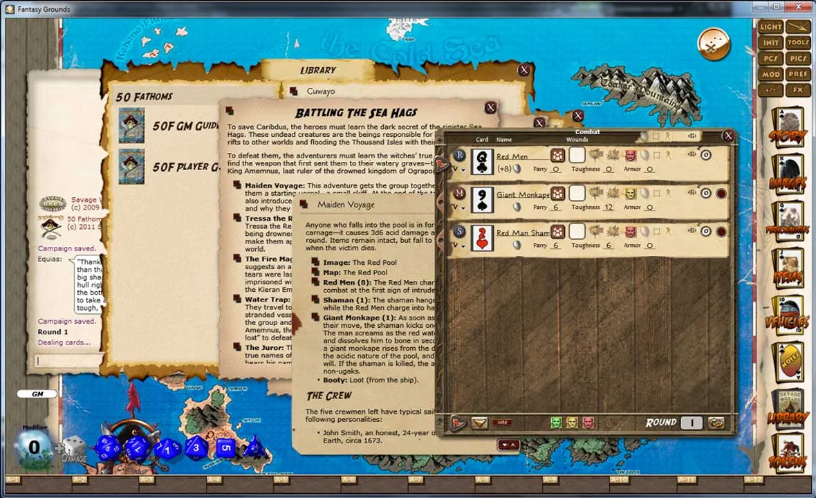Fantasy Grounds - 50 Fathoms (Savage Worlds) Screenshot 5