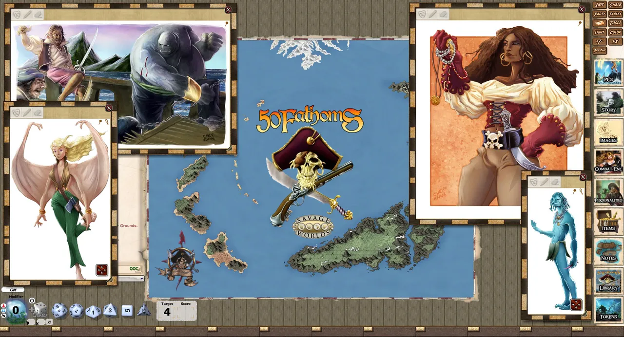 Fantasy Grounds - 50 Fathom's Player's Guide (Savage Worlds) Screenshot 0
