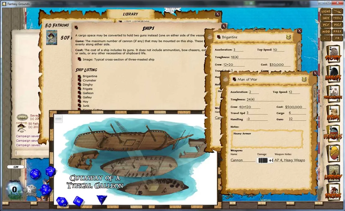 Fantasy Grounds - 50 Fathom's Player's Guide (Savage Worlds) Screenshot 2