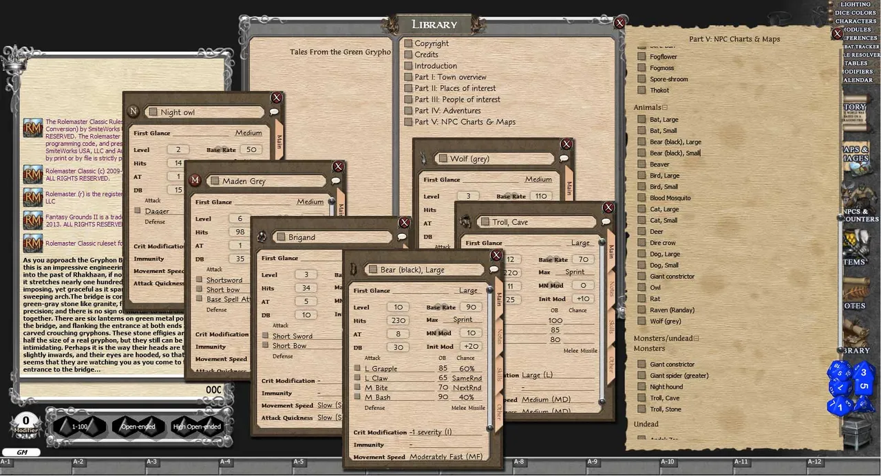Fantasy Grounds - Shadow World: Tales from the Green Gryphon Inn (RMC) Screenshot 3