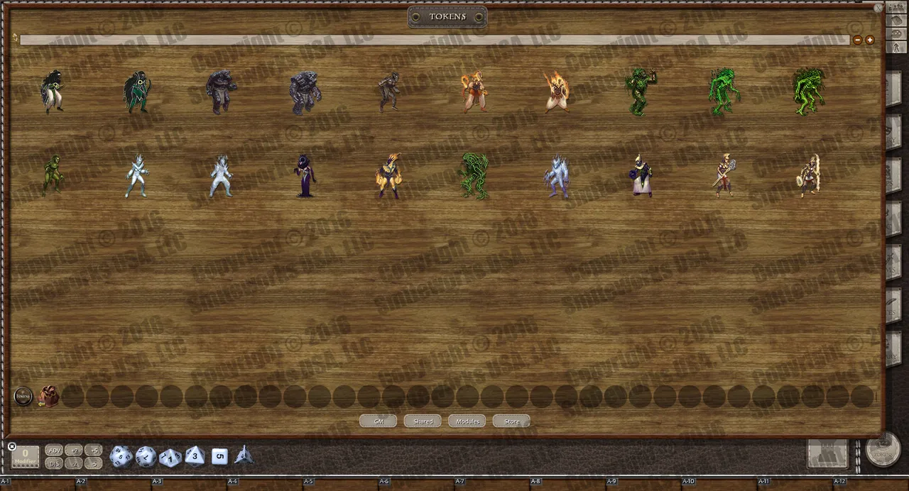 Fantasy Grounds - New Gods of Mankind - Anointed: Token Pack - Gods of Naalrinnon Pack Screenshot 2