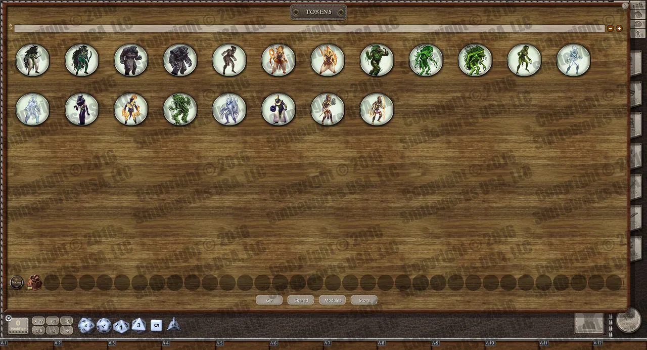 Fantasy Grounds - New Gods of Mankind - Anointed: Token Pack - Gods of Naalrinnon Pack Screenshot 1