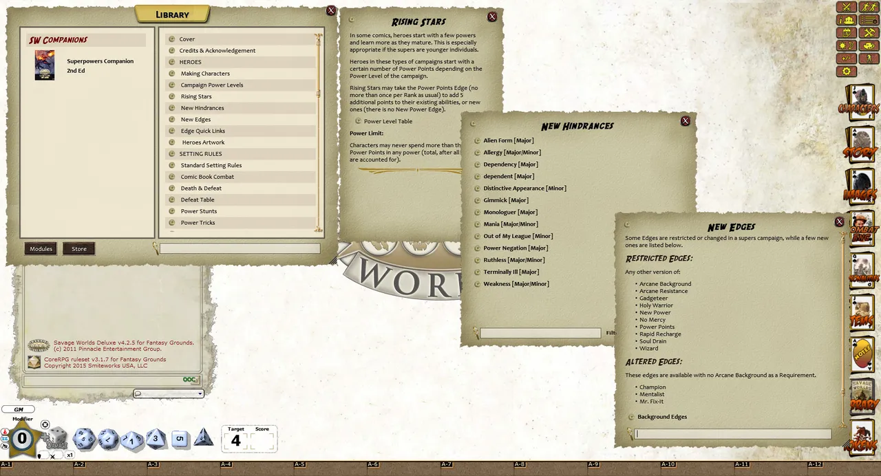 Fantasy Grounds - Super Powers Companion: 2nd Edition (Savage Worlds) Screenshot 2