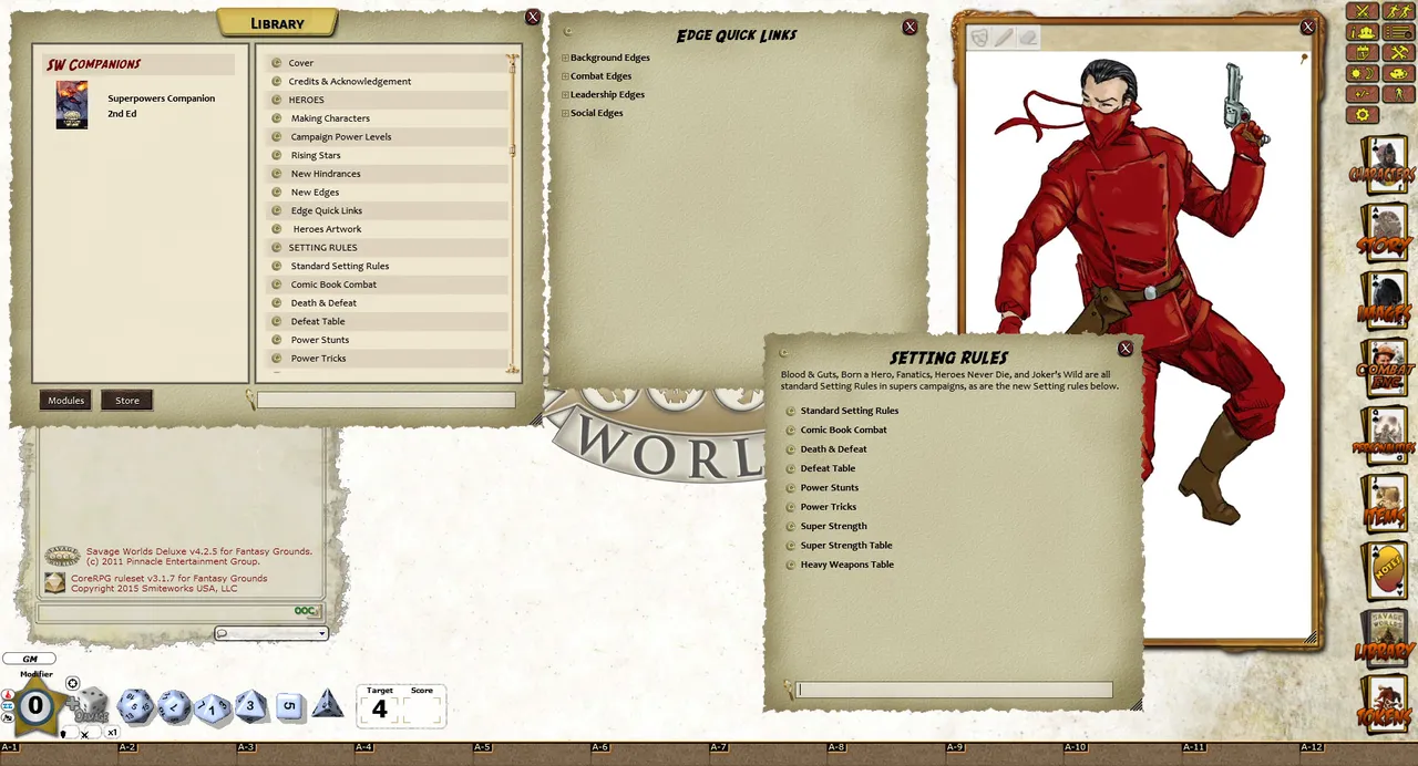 Fantasy Grounds - Super Powers Companion: 2nd Edition (Savage Worlds) Screenshot 3