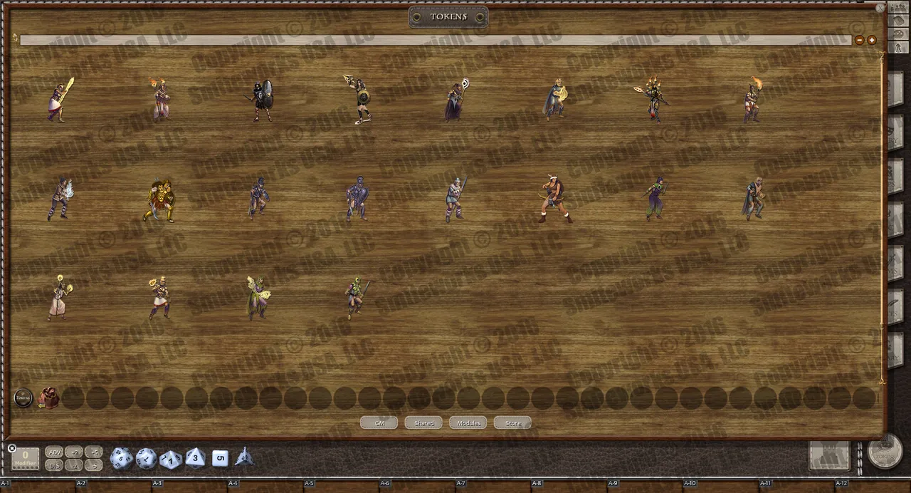 Fantasy Grounds - New Gods of Mankind - Anointed: Token Pack - Heroes of Naalrinnon Pack Screenshot 1