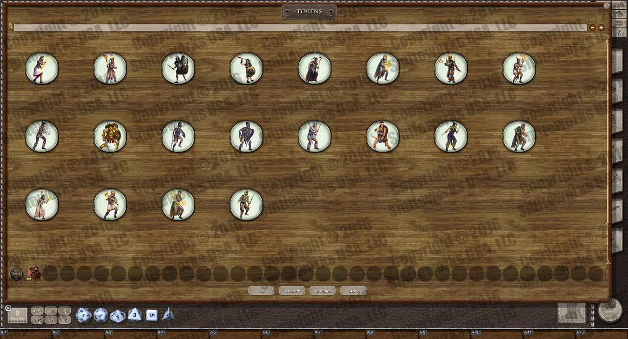 Fantasy Grounds - New Gods of Mankind - Anointed: Token Pack - Heroes of Naalrinnon Pack Screenshot 3